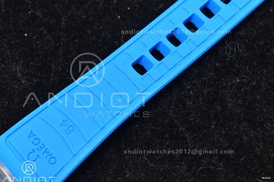 6000M Ceramic SS Black on 1:1 Bezel TF Blue Black Best Edition Deep A2824 Dial Ultra Seamaster Rubber Strap 1220